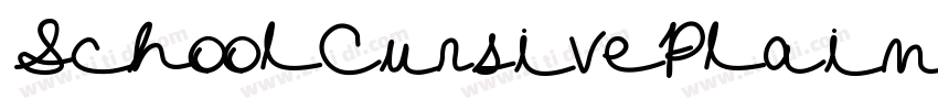 SchoolCursivePlain B字体转换